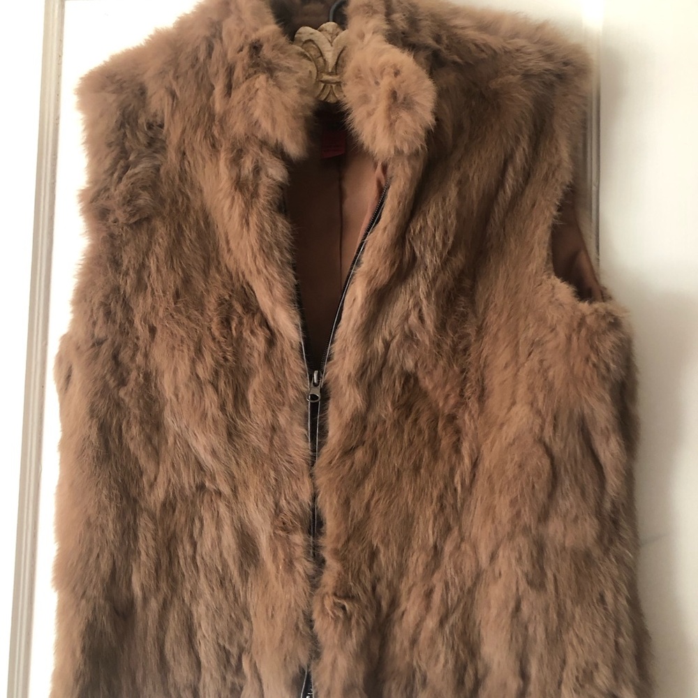 Women's Brown Rabbit Fur Vest